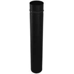 Firefix Pelletofenrohr Schwarz 80 Mm Durchmesser 500 Mm Lang -Fire Heim Geschaft 009 Pelletrohr500mmRES805B