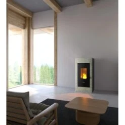 Freepoint Pelletofen Accent Stahl Naturstein 2,5-7 KW EEK: A+ -Fire Heim Geschaft 09 1871 ACCENTNaturstein 2
