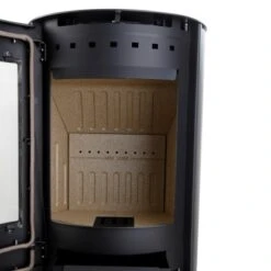 Aduro Kaminofen 9 Stahl-Verkleidung Schwarz 6 KW EEK: A+ -Fire Heim Geschaft 112 1302 VermiculiteAduro9