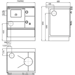 Westminster Dauerbrand Küchenherd K 176A-90 Weiß Abgasanschluß Links KW 5 EEK: A -Fire Heim Geschaft 1151141 4432 9