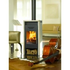 Wamsler Kaminofen Yara Sandstein Schwarz 8 KW EEK: A -Fire Heim Geschaft 1154731 4432 3