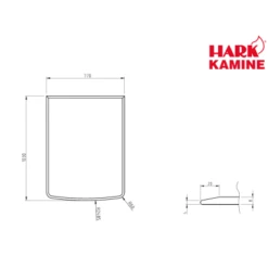 Hark Glasbodenplatte Klein Mit Facettenschliff -Fire Heim Geschaft 1679844 picture 4