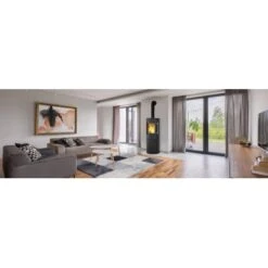 Kleining Kaminofen Lugano Schwarz Lackiert 6 KW EEK: A+ -Fire Heim Geschaft 1 1099 1008 LuganoMilieu 2