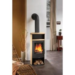 Justus Kaminofen Island 5 II Sandstein-Verkleidung Schwarz 5 KW EEK: A+ -Fire Heim Geschaft 2855179 picture 2