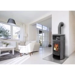 Accente Kaminofen Verona II 3.0 GTS Naturstein Grau 7,5 KW EEK: A -Fire Heim Geschaft 3987260 4975 3