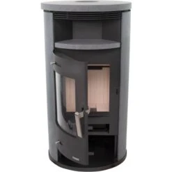 Accente Kaminofen Verona II 3.0 GTS Naturstein Grau 7,5 KW EEK: A -Fire Heim Geschaft 3987260 4975 5