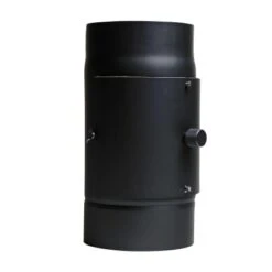 KaminfilterKAT Rauchrohr Mit Kaminfilter Kat Schwarz Lackiert Ø 150 Mm