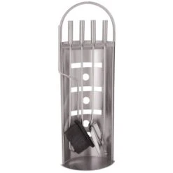 Kaminbesteck Edelstahl Matt 4-teilig