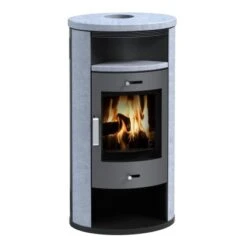 Accente Kaminofen Verona II 3.0 GTS Naturstein Grau 7,5 KW EEK: A