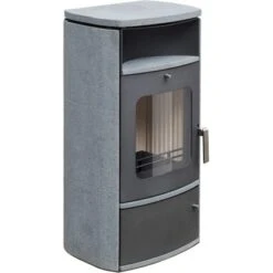 Accente Dauerbrand Kaminofen Montreal 2.0 Naturstein Grau 6 KW Mit Automatik -Fire Heim Geschaft 5317672 4975 03