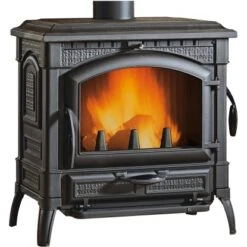 La Nordica Kaminofen Isotta Gusseisen Schwarz 11,9 KW EEK: A+ -Fire Heim Geschaft 734137 1009 1