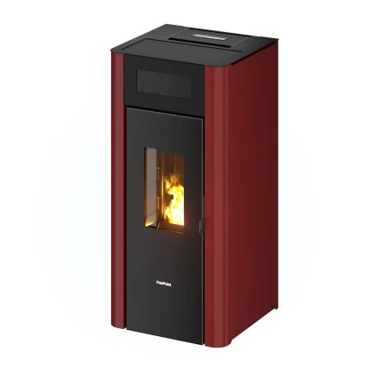 Freepoint Pelletofen Amaranto 9 Stahl Bordeaux 2,5-9,5 KW EEK: A+ -Fire Heim Geschaft 8053859014775 1099 18552 1