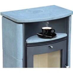 Accente Kaminofen Turin 2.0 Naturstein 6 KW Grau Mit Automatik EEK: A -Fire Heim Geschaft 81 TURINGTS11FA 2881 Bild3