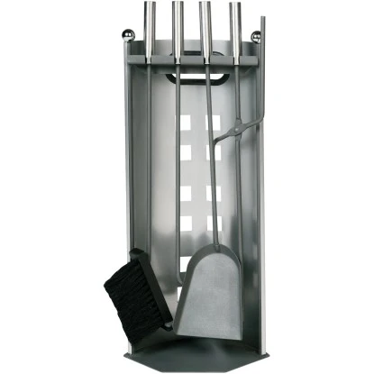 Lienbacher Kamingarnitur 4-teilig Silber/Anthrazit 3 Lienbacher Kamingarnitur 4-teilig Silber/Anthrazit