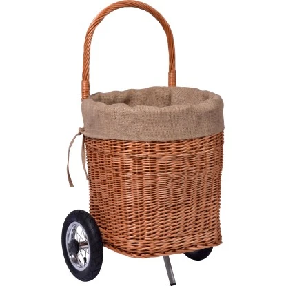 Dobar Kaminholzwagen Aus Weide Mit Metallrädern & Reifen 44 Cm X 43 Cm X 93 Cm 4 Dobar Kaminholzwagen Aus Weide Mit Metallrädern & Reifen 44 Cm X 43 Cm X 93 Cm – Bild 2
