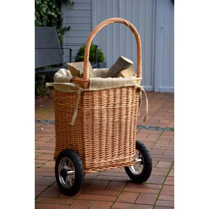 Dobar Kaminholzwagen Aus Weide Mit Metallrädern & Reifen 44 Cm X 43 Cm X 93 Cm 11 Dobar Kaminholzwagen Aus Weide Mit Metallrädern & Reifen 44 Cm X 43 Cm X 93 Cm – Bild 9