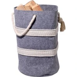 Dobar Filzkorb Für Kaminholz Mit Tragegriffen Grau-Weiß 40 Cm X 40 Cm X 60 Cm 9 Dobar Filzkorb Für Kaminholz Mit Tragegriffen Grau-Weiß 40 Cm X 40 Cm X 60 Cm -Fire Heim Geschaft 859477 4637 4