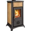 Firefix Kaminofen Gemma Kachel Cappuccino 6 KW EEK: A+ -Fire Heim Geschaft 926599 1009 1