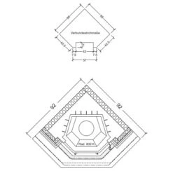 Hark Kaminofen-Bausatz Vermont Marmorverkleidung Beige 8 KW EEK: A+ -Fire Heim Geschaft 9609710 VM02