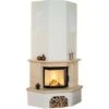 Hark Kaminofen-Bausatz Vermont Marmorverkleidung Beige 8 KW EEK: A+ -Fire Heim Geschaft 960971 1921 1