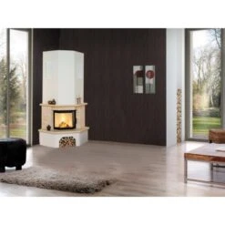 Hark Kaminofen-Bausatz Vermont Marmorverkleidung Beige 8 KW EEK: A+ -Fire Heim Geschaft 960971 1921 2