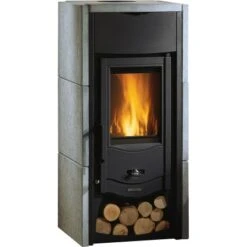La Nordica Kaminofen Asia Naturstein 6 KW EEK: A+ Gratis Anzündpapier -Fire Heim Geschaft 962802 1009 1