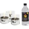 Tenderflame Tischfeuer Set Lilly In Aluminium -Fire Heim Geschaft 965228 1009 TFSET03 01