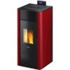 Freepoint Wasserführender Pelletofen Tesis 4,7 - 22,8 KW Bordeaux -Fire Heim Geschaft elletofen Tesis bordeaux 1