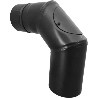 Firefix 90 Grad Bogen Mit Tür Für Pelletofenrohr Schwarz 80 Mm Durchmesser 3 Firefix 90 Grad Bogen Mit Tür Für Pelletofenrohr Schwarz 80 Mm Durchmesser