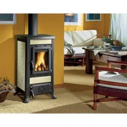 La Nordica Kaminofen Fulvia Kachel Pergamena 6 KW EEK: A+ Gratis Anzündpapier -Fire Heim Geschaft fulvia pergamena liberty 2